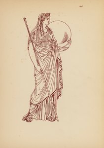 Traje femenino de la Antigua Grecia (litografía) de John Moyr Smith