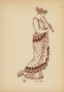 Traje femenino de la Antigua Grecia (litografía) de John Moyr Smith
