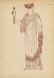 Traje femenino de la Antigua Grecia (litografía) de John Moyr Smith