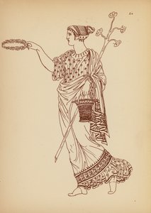 Traje femenino de la Antigua Grecia (litografía) de John Moyr Smith