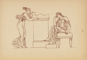 Traje femenino de la Antigua Grecia (litografía) de John Moyr Smith