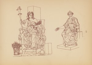 Traje femenino de la Antigua Grecia (litografía) de John Moyr Smith