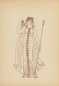 Traje femenino de la Antigua Grecia (litografía) de John Moyr Smith