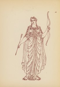 Traje femenino de la Antigua Grecia (litografía) de John Moyr Smith