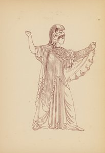 Traje femenino de la Antigua Grecia (litografía) de John Moyr Smith