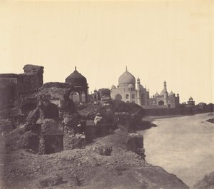 Taj Mahal desde el Este,c. 1858-1862 (foto)