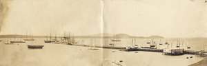 Puerto de Auckland, 1865 de John Nicol Crombie