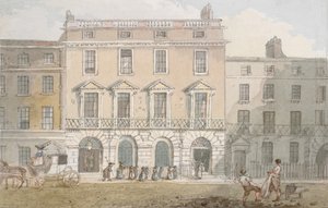 Freemasons Hall y Tavern, Great Queen Street, c.1800 de John Nixon