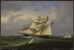 La novia del océano dejando el puerto de Halifax, 1854 de John OBrien