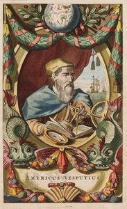 Retrato de Amerigo Vespucci, 1671 de John Ogilby