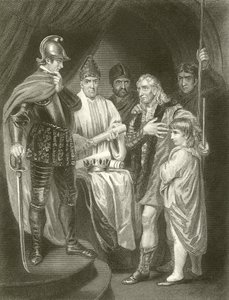 Balliol entregando su corona a Eduardo I de John Opie
