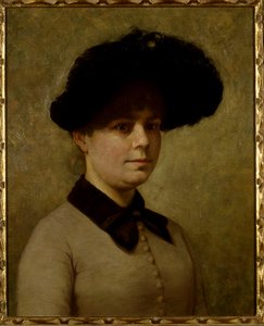 Retrato de Mary Etell Gertrude Walker (óleo sobre lienzo) de John Otis Adams