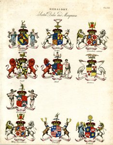 Escudos de armas de duques y marqueses escoceses de John Pass