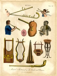 Instrumentos musicales de griegos y romanos
