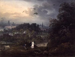 Vista de Shrewsbury desde el norte de John Pearson