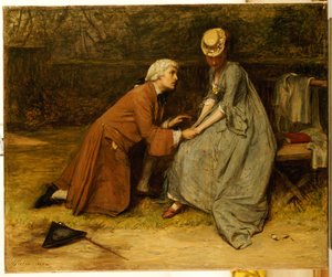La propuesta, 1869 de John Pettie