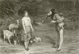 Touchstone y Audrey de John Pettie