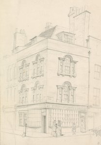 Casa en la esquina de Red Lion Street y Theobalds Road, frente a Lamb