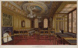 La sala del tribunal de los concejales. Guildhall, Ciudad de Londres de John Phillipp Emslie