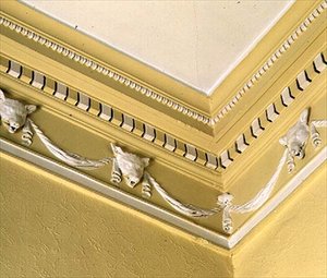 Friso neoclásico del comedor, Belle Isle, Windermere, 1774