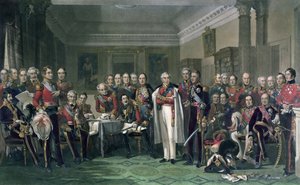Héroes peninsulares en el United Services Club de John Prescott Knight