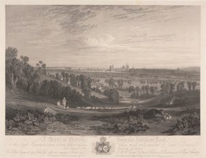 Vista de Oxford desde la carretera de Abingdon de John Pye