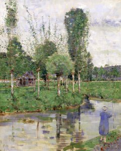 En el río, Sainte-Gertrude, Caudebec, Normandía (óleo sobre lienzo)