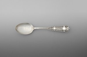 Cucharilla (una de un par), c.1860-90 (plata) de John R. Wendt
