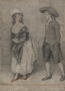 En seguida va tras ella como el buey al matadero (Proverbios, capítulo VII, versículo 22). de John Raphael Smith