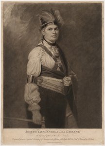 Joseph Tayadaneega llamado Brant, el gran capitán de las Seis Naciones de John Raphael Smith