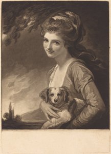 Lady Hamilton como la Naturaleza, publicado en 1784 de John Raphael Smith