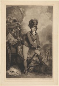 Teniente Coronel Sir Banastre Tarleton, publicado en 1782 de John Raphael Smith