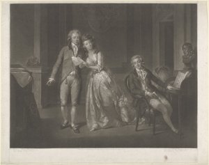 Retrato de Luisa, princesa de Orange-Nassau, Guillermo I Federico, rey de los Países Bajos, y Federico, príncipe de Orange-Nassau de John Raphael Smith