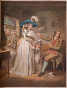 El padre virtuoso. Laetitia se esfuerza en vano por reconciliar a sus padres, 1789 de John Raphael Smith