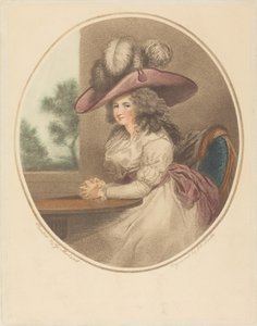 Anne Ward Morland (Delia en la ciudad) de John Raphael Smith after George Morland