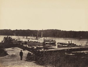 Barco de suministros médicos Plauter, en el Appomattox., enero de 1865 de John Reekie