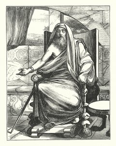 Capys, el vidente miope" (grabado) de John Reinhard Weguelin