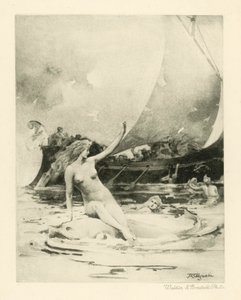 Ilustración para los poemas de Catulo (fotograbado) de John Reinhard Weguelin