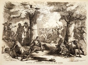 Batalla de Oriskany, Estado de Nueva York, pub. 1867 de John Reuben Chapin