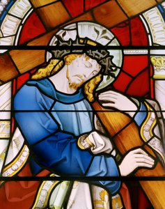 Dolgellau, Santa María, Clayton & Bell, John Richard Clayton (1827-1913), Cristo cargando la cruz, 1864 de John Richard Clayton