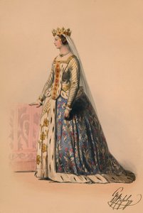 Invitado con disfraz para el Baile de Disfraces de la Reina Victoria, 12 de mayo de 1842, 1843 de John Richard Coke Smyth