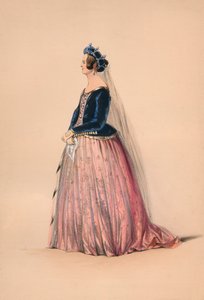 Invitado en traje para el Bal Costumé de la Reina Victoria, 12 de mayo de 1842, 1843 de John Richard Coke Smyth
