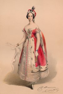 Invitado en traje para el Bal Costumé de la Reina Victoria, 12 de mayo de 1842, 1843 de John Richard Coke Smyth