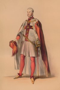 Invitado con traje para el Bal Costumé de la Reina Victoria, 12 de mayo de 1842, 1843 de John Richard Coke Smyth