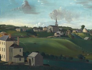 Colina de la Casa de Reuniones, Roxbury, Massachusetts, 1799 de John Ritto Penniman