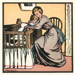 Rimas de Kensington: Good-Night (litografía en color) de John Robert (after) Monsell