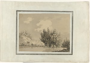 Álamo de John Robert Cozens (signed by artist)