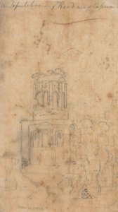 Un sepulcro en la carretera cerca de Capua de John Robert Cozens