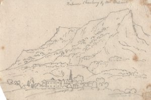 Entre Chamberg y el monte Meliant de John Robert Cozens