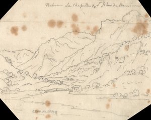 Entre La Chapelle y St. John de Maurienne de John Robert Cozens